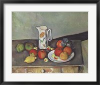 Framed Still Life with Milk Jug and Fruit