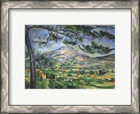 Framed Mont Sainte-Victoire with Large Pine Tree