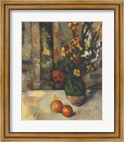 Framed Vase and Apples
