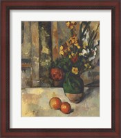 Framed Vase and Apples