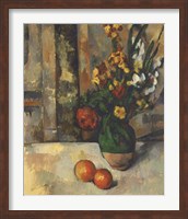 Framed Vase and Apples
