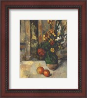 Framed Vase and Apples