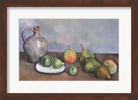 Framed Still Life with Pitcher and Fruit