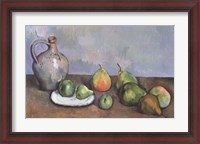 Framed Still Life with Pitcher and Fruit
