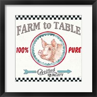 Farm Signs IV Framed Print