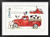 Down on the Farm II No Words Framed Print