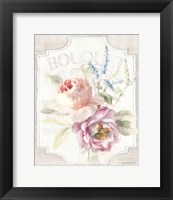 Framed Cottage Garden V on wood