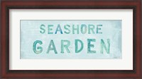 Framed Seashore Garden Sign