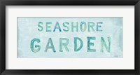 Framed Seashore Garden Sign