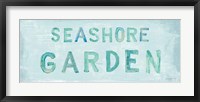 Framed Seashore Garden Sign