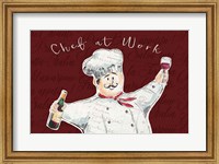 Framed Chef at Work II