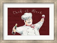 Framed Chef at Work II