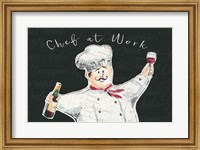 Framed Chef at Work I