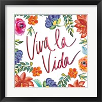 Framed 'Fridas Flower Fancy II' border=