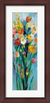 Framed Tall Bright Flowers II