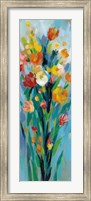 Framed Tall Bright Flowers II