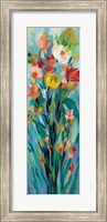 Framed Tall Bright Flowers I