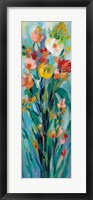 Framed Tall Bright Flowers I