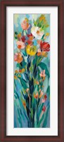 Framed Tall Bright Flowers I