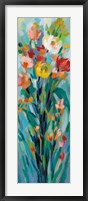 Tall Bright Flowers I Framed Print
