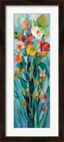 Framed Tall Bright Flowers I