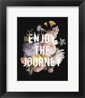 Framed Floral Sentiment II Black Crop