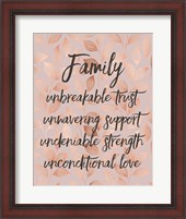 Framed Family Unbreakable Trust - Pink