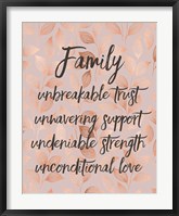 Framed Family Unbreakable Trust - Pink