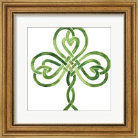 Framed Gilded Shamrock II