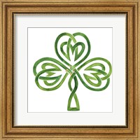 Framed Gilded Shamrock III