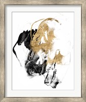 Framed Black & Gold Splash II