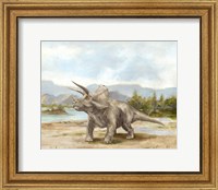 Framed Dinosaur Illustration II