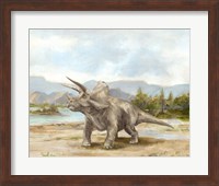 Framed Dinosaur Illustration II