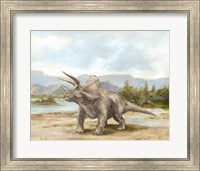 Framed Dinosaur Illustration II