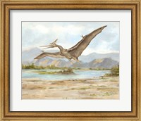 Framed Dinosaur Illustration VI