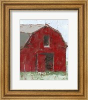 Framed Big Red Barn I