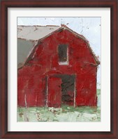 Framed Big Red Barn I