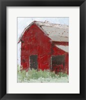 Framed Big Red Barn II