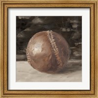 Framed 'Vintage Leather I' border=