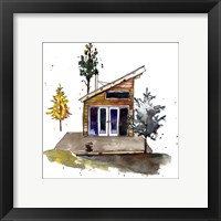 Framed 'Rad Cabin IV' border=