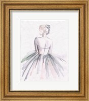 Framed Watercolor Ballerina I