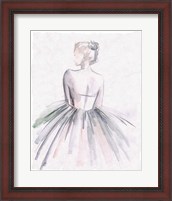 Framed Watercolor Ballerina I