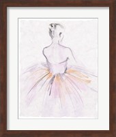 Framed Watercolor Ballerina II