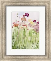 Framed Among the Watercolor Wildflowers I