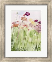 Framed Among the Watercolor Wildflowers I