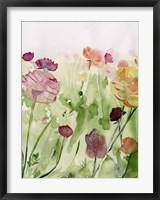 Framed Among the Watercolor Wildflowers II
