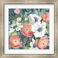 Framed 'Bewitching Bouquet I' border=