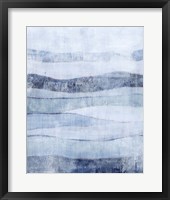 White Out in Blue II Framed Print
