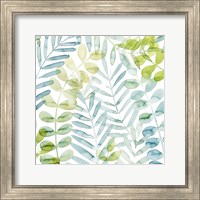 Framed 'Dancing Palms II' border=