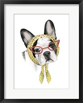 Framed Vogue Dog II